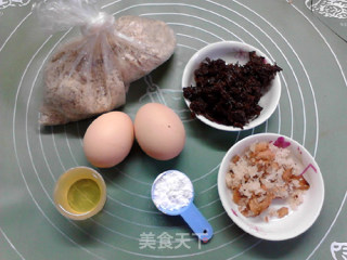 玫瑰无粉菠萝蜜核马芬的做法步骤：1