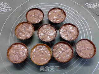 玫瑰无粉菠萝蜜核马芬的做法步骤：7