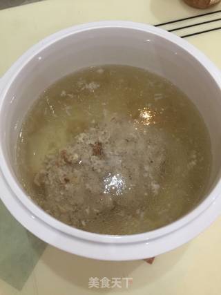西洋参炖瘦肉的做法步骤：6