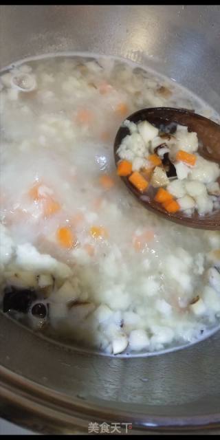 松茸疙瘩汤的做法步骤：5