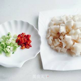炒藕丁的做法步骤：3