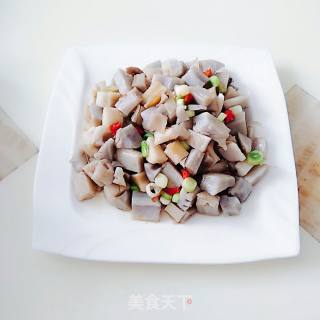 炒藕丁的做法步骤：9