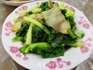 腊肉白菜苔的做法步骤：10