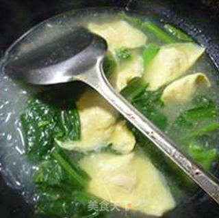 蛋饺天菜芯煮粉丝的做法步骤：10