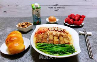 鲜虾肥羊时蔬面的做法步骤：17