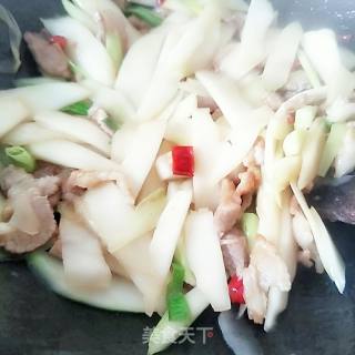 芥菜头炒肉的做法步骤：9