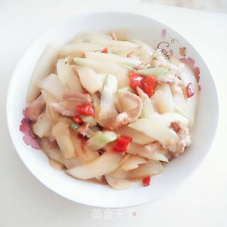 芥菜头炒肉的做法步骤：10