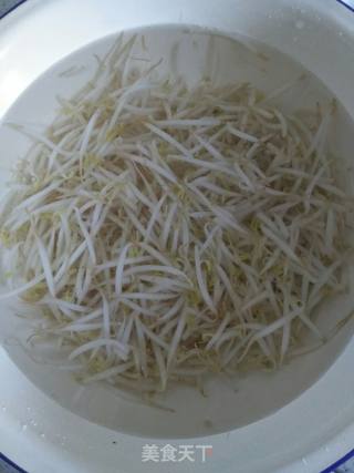 田园菜心拌豆芽的做法步骤：6