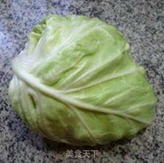 油面筋猪肝炒牛心菜的做法步骤：1
