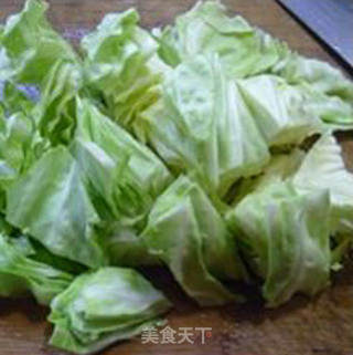 油面筋猪肝炒牛心菜的做法步骤：5