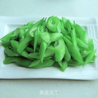 芥菜梗炒豆豉的做法步骤：5