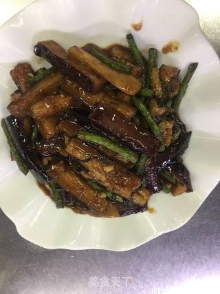 紫苏豆角茄子的做法步骤：6