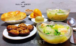 虾滑冬瓜针菇汤的做法步骤：13