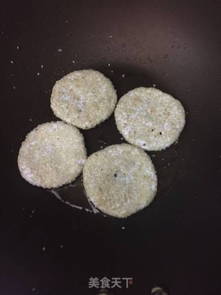 红豆沙糯米饼的做法步骤：7