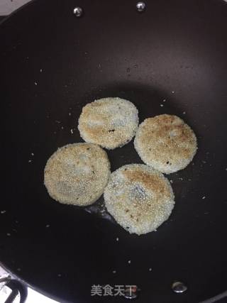 红豆沙糯米饼的做法步骤：8