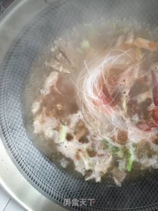 苦菊粉丝羊肉煲的做法步骤：14