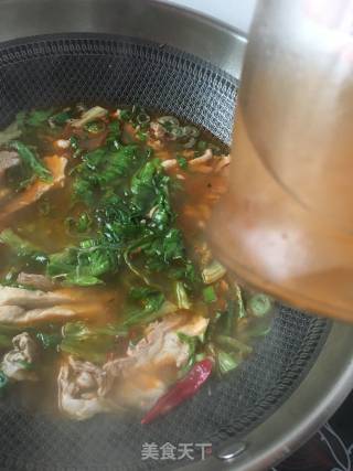 苦菊粉丝羊肉煲的做法步骤：17