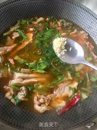 苦菊粉丝羊肉煲的做法步骤：18