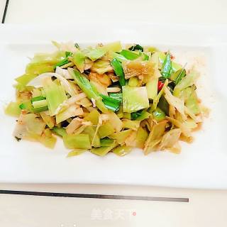 辣炒芥菜头皮的做法步骤：7