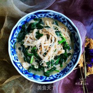 金针菇炒韭菜的做法步骤：9