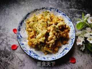 炸米米蒿的做法步骤：10