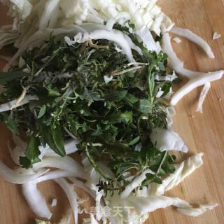 “野菜”荠菜白菜扇贝丁饺子的做法步骤：16