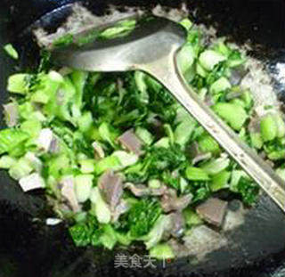 鹅胗炒手捏菜的做法步骤：13