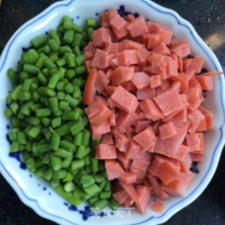 豌豆炒饭的做法步骤：3