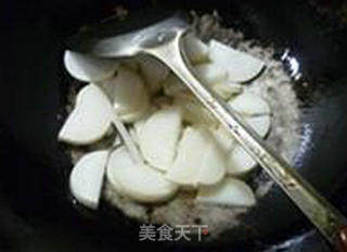 鹅肝炒萝卜的做法步骤：6