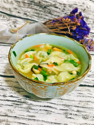 鲜肉云吞“野菜”的做法步骤：18
