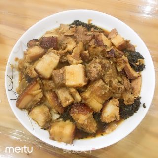 马齿苋干红烧肉的做法步骤：6