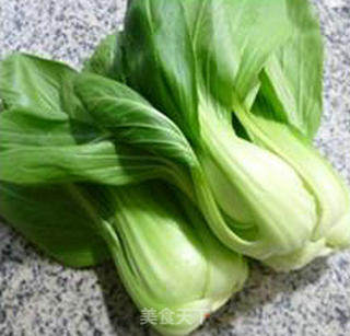 烤鸭炒青菜的做法步骤：1