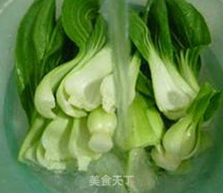 烤鸭炒青菜的做法步骤：3
