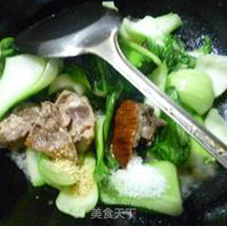 烤鸭炒青菜的做法步骤：6