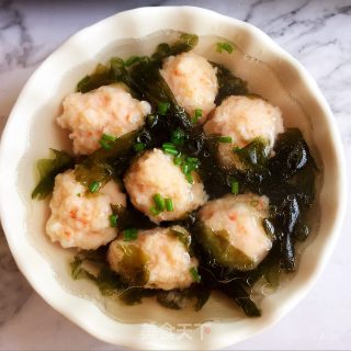 紫菜虾丸汤的做法步骤：9