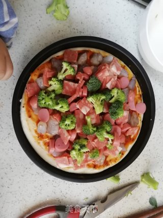 DIY鲜虾披萨的做法步骤：5