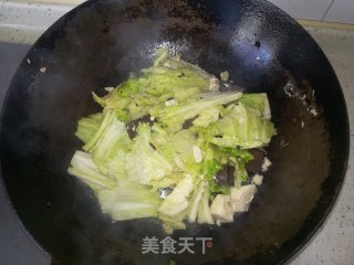红白豆腐烧白菜的做法步骤：5