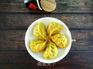 玉米面荠菜鸡蛋馅煎饺的做法步骤：22