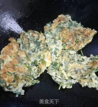 鹅蛋炒香椿的做法步骤：7
