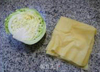 咸肉千张炒圆白菜的做法步骤：1