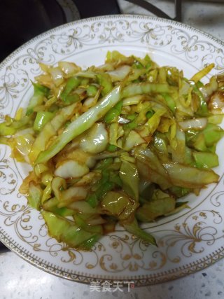 清炒包菜丝的做法步骤：3