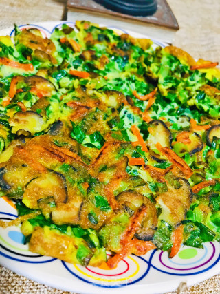 “野菜”素三鲜煎蛋的做法步骤：8