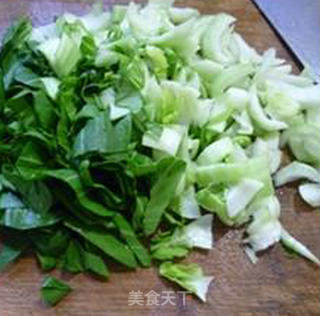 瘦肉丁炒手捏菜的做法步骤：4