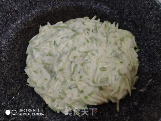 角瓜鸡蛋饼的做法步骤：5