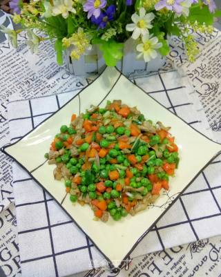 豌豆小炒的做法步骤：7