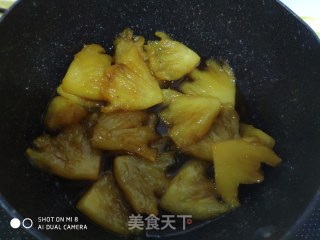 菠萝酸奶反转蛋糕的做法步骤：4