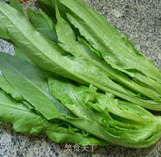 双腊炒油麦菜的做法步骤：1