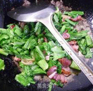 双腊炒油麦菜的做法步骤：9