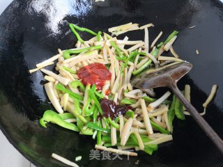 酱炒杏鲍菇的做法步骤：8