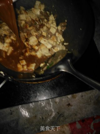 韭菜肉末豆腐羹的做法步骤：7